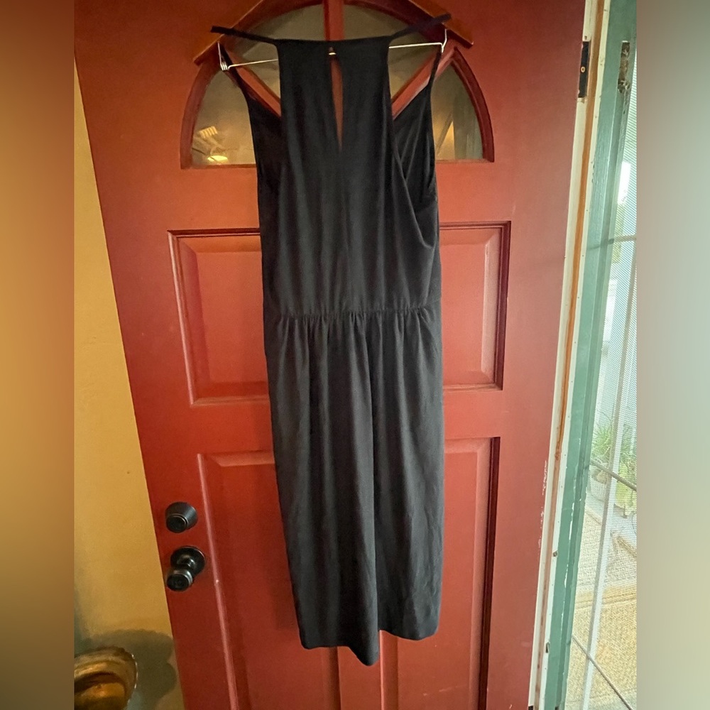 NWT BCBG black mid length spaghetti strap dress - Picture 2 of 10
